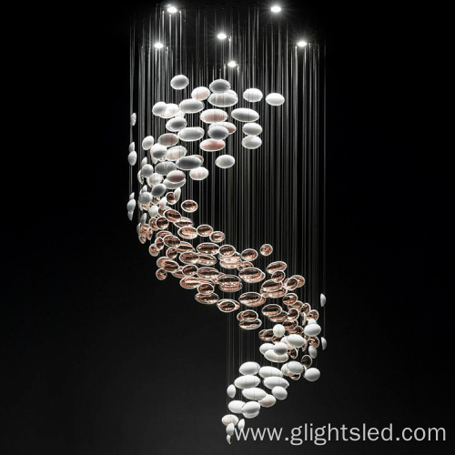 Hotel club modern ball luxury crystal led chandelier